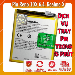 Pin Webphukien cho Oppo Reno 10X 6.4, Realme X Việt Nam - BLP723 3765mAh 
